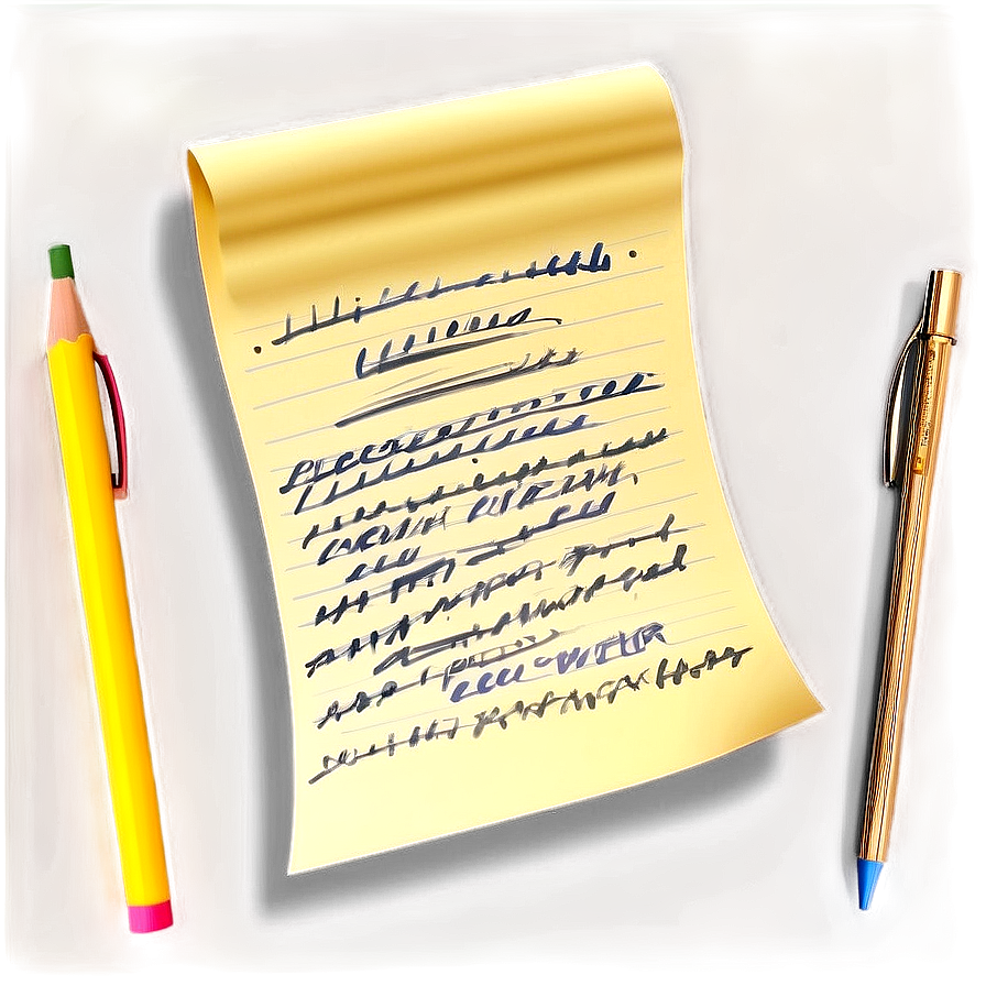 Handwritten Post It Png 05252024