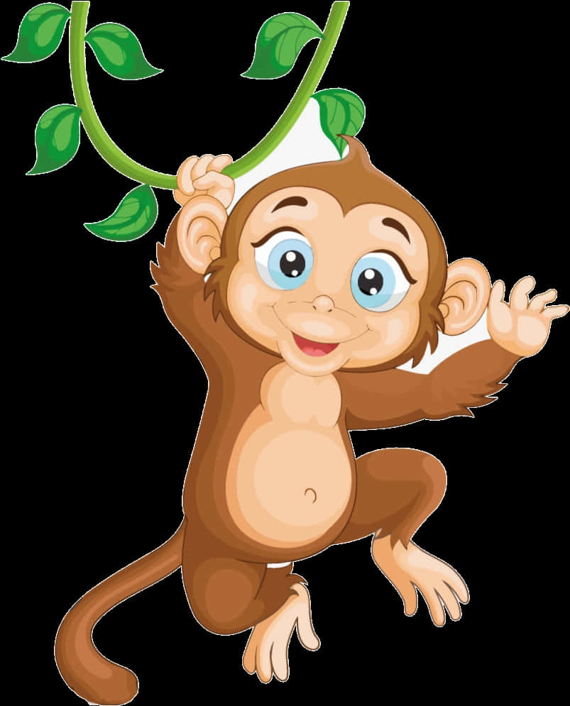 Hanging Cartoon Monkey