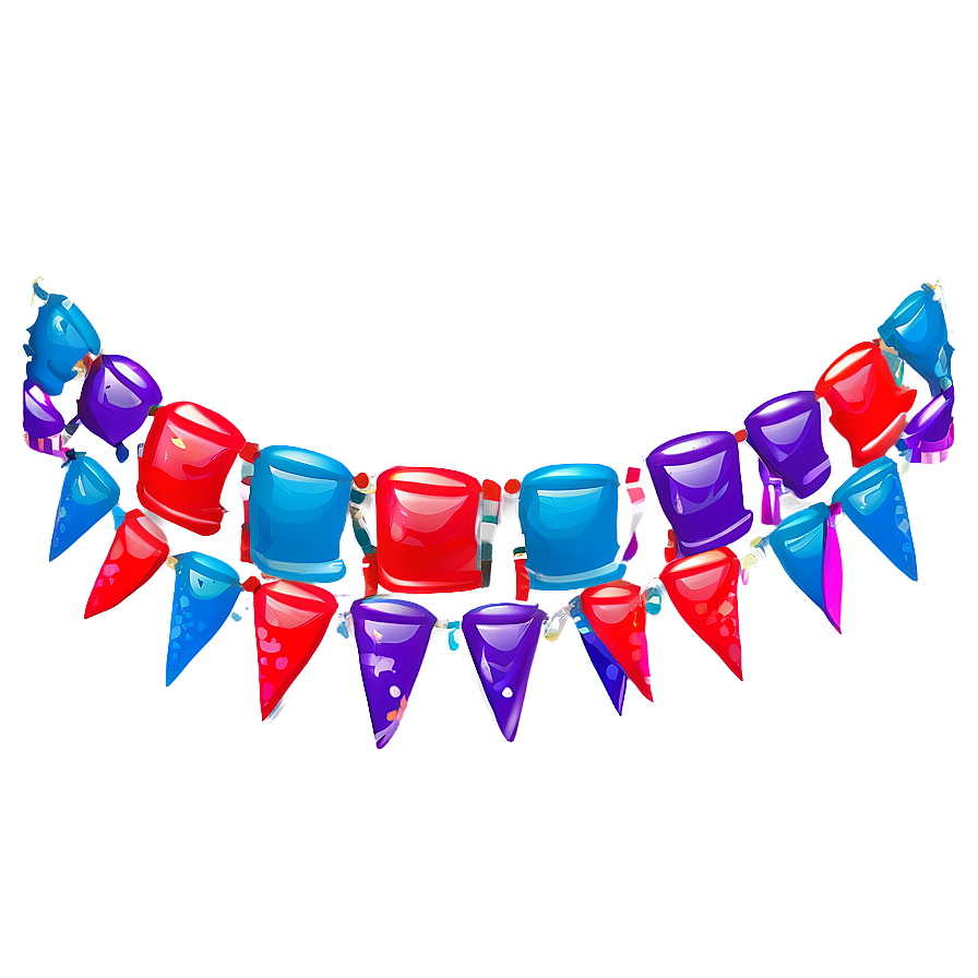 Hanging Party Streamers Png 06282024