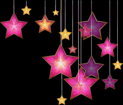 Hanging Stars Decoration Pattern