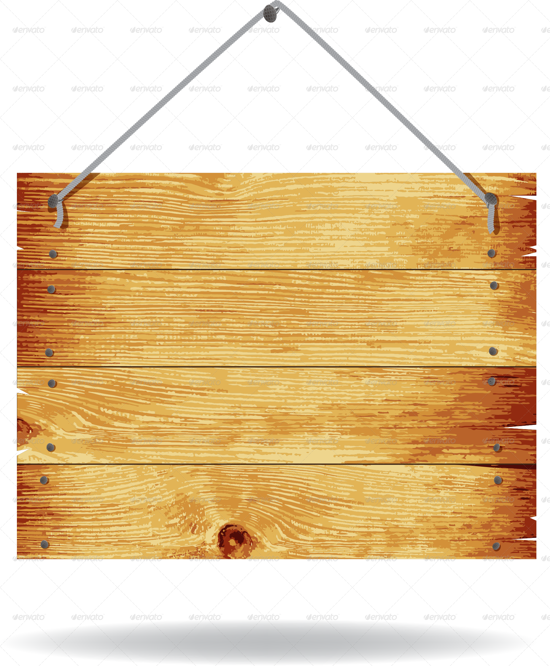 Hanging Wooden Sign Background