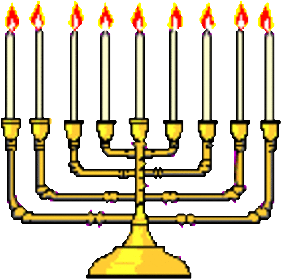Hanukkah Hanukkahstickers Freetoedit - Transparent Hanukkah Menorah Gif, HD Png Download PNG with transparent background