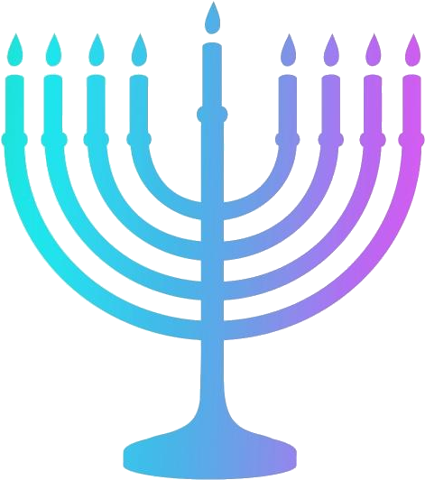 Menorah Hanukkah Png Transparent Images - Hanukkah Clipart Black And White, Png Download PNG with transparent background