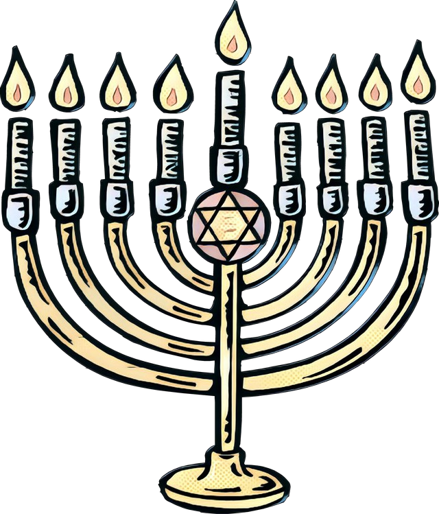 Hanukkah Menorah Illustration