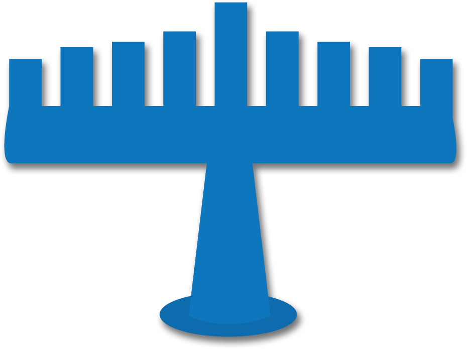 Hanukkah Menorah Vector Illustration