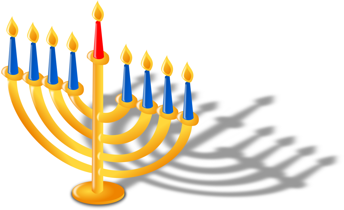 Menorah,hanukkah,candle Holder - Hanukkah Png Transparent, Png Download PNG with transparent background