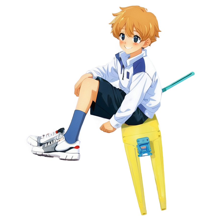 Happy Anime Boy PNG ymh39 PNG with transparent background