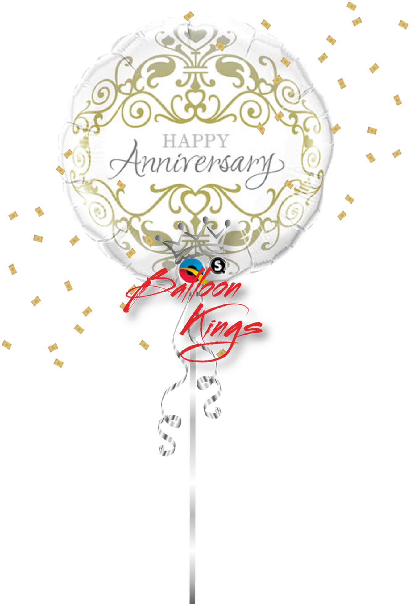 Transparent Happy Anniversary Png - Balloon Qualatex 36491, Png Download PNG with transparent background