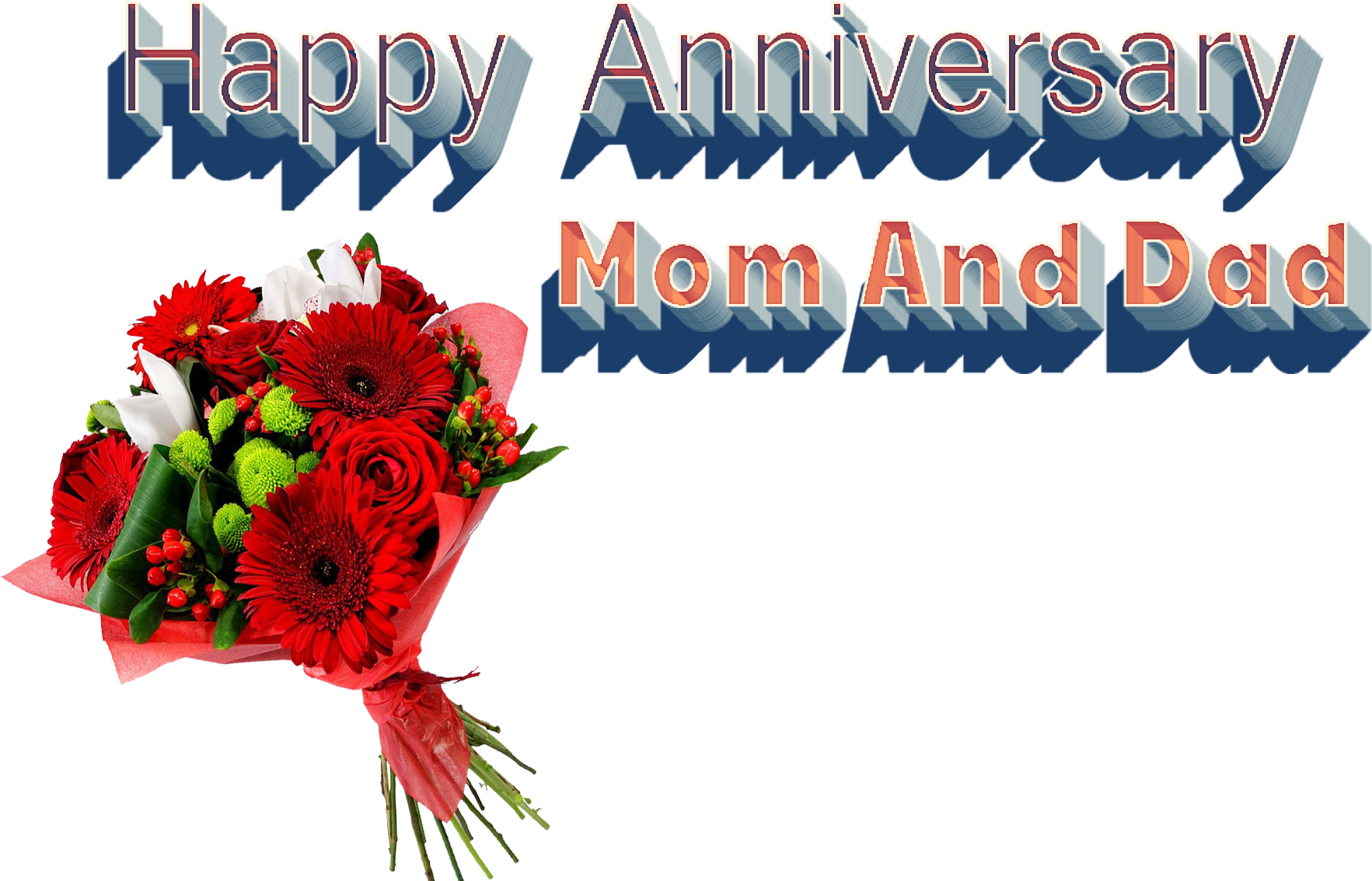 Happy Anniversary Momand Dad Bouquet