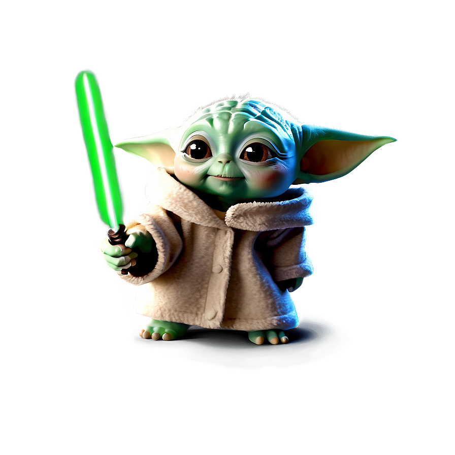 Happy Baby Yoda PNG bgb26 PNG with transparent background
