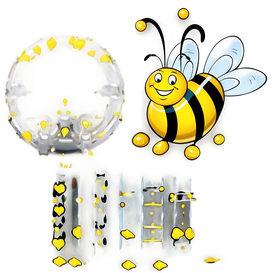 Happy Bee Png Hqe10