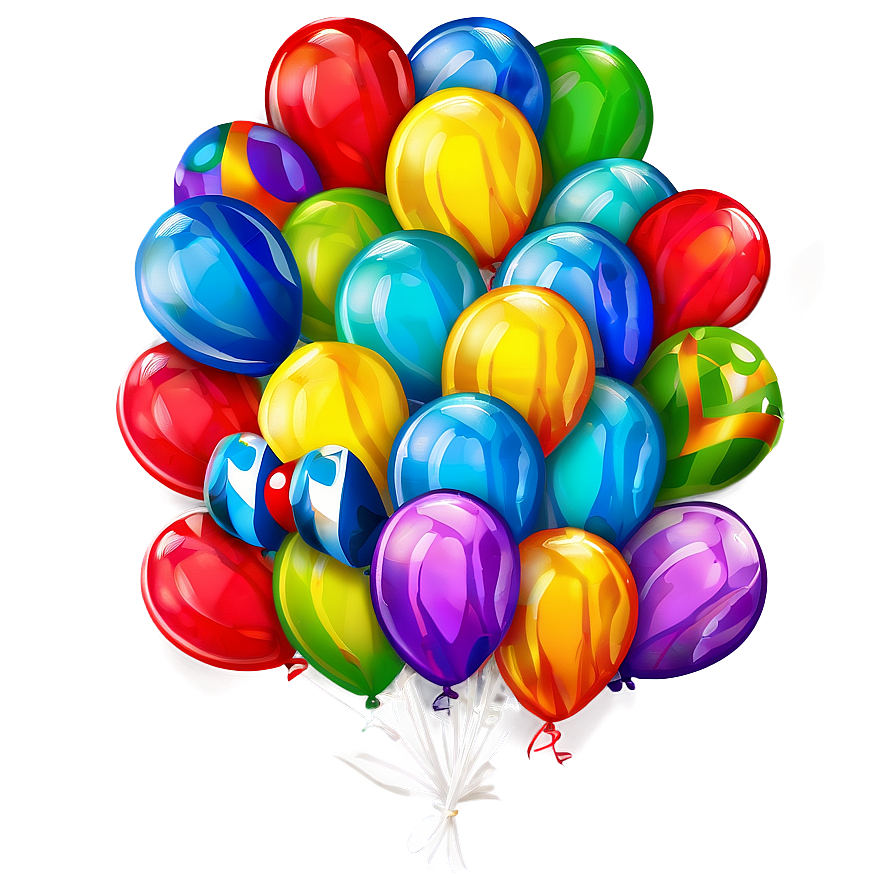 Happy Birthday Balloon Bouquet PNG ubw PNG with transparent background