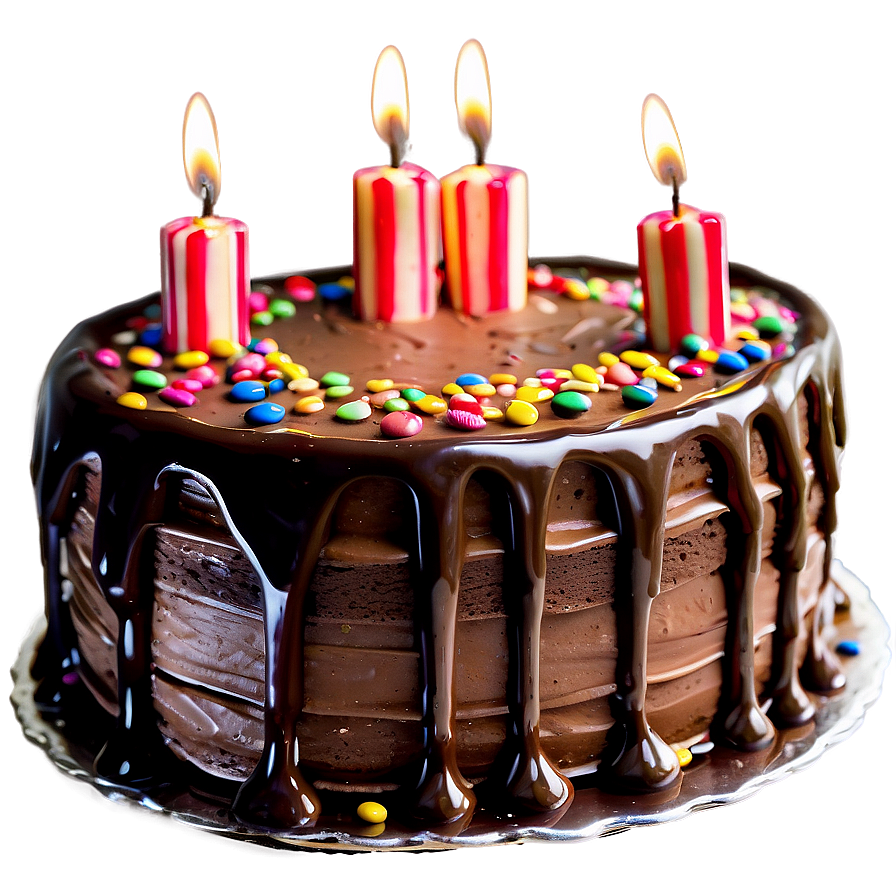 Happy Birthday Chocolate Cake PNG 88 PNG with transparent background