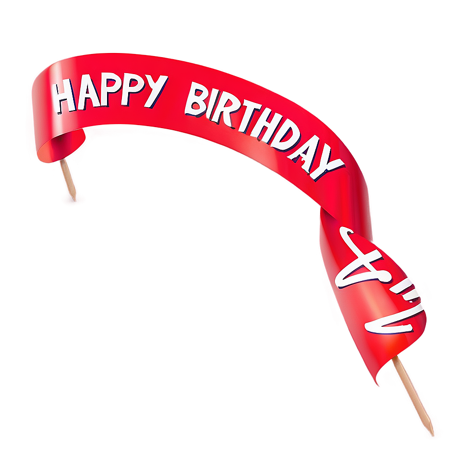Happy Birthday Flag Banner PNG 40 PNG with transparent background