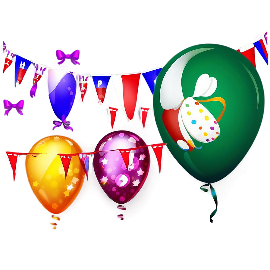Happy Birthday Flag Banner PNG 76 PNG with transparent background