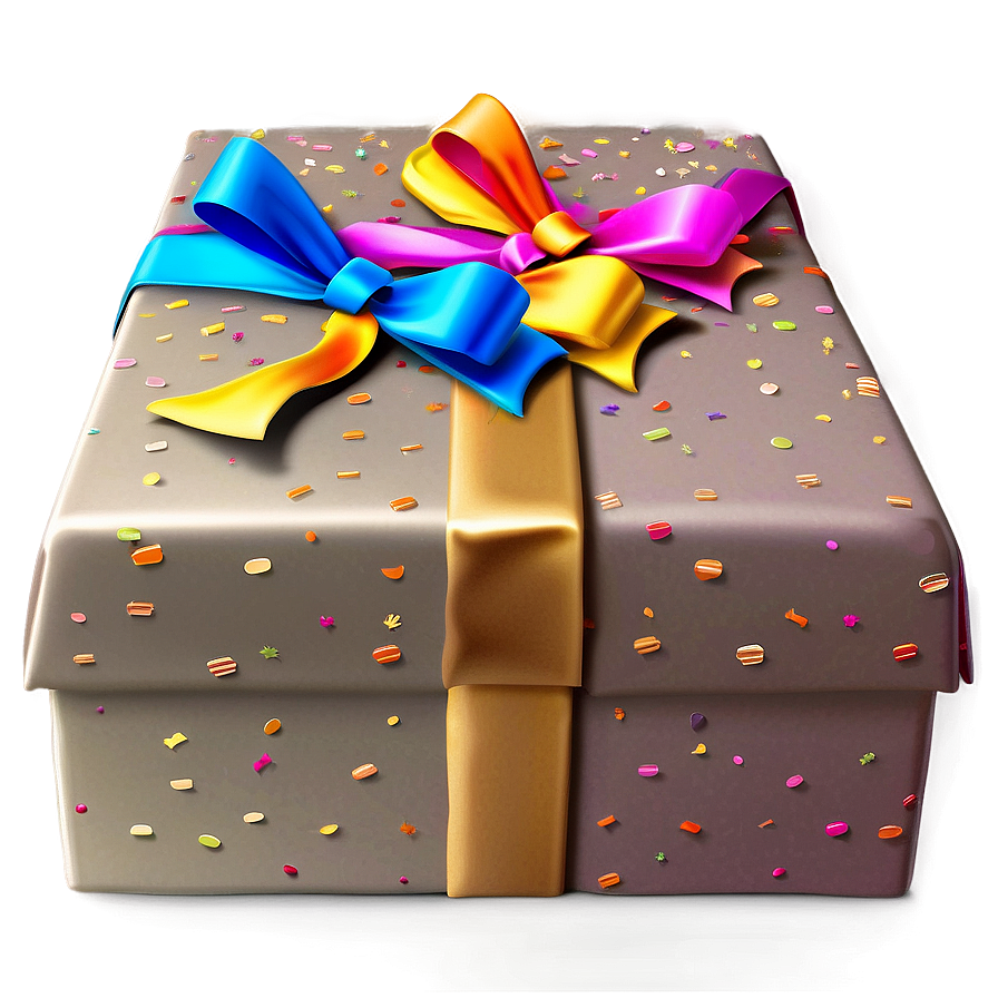 Happy Birthday Gift Box PNG 05032024 PNG with transparent background