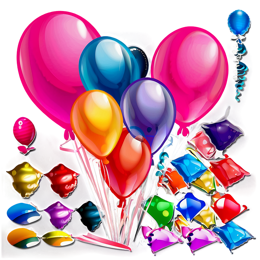 Happy Birthday Pink Balloons Png 31