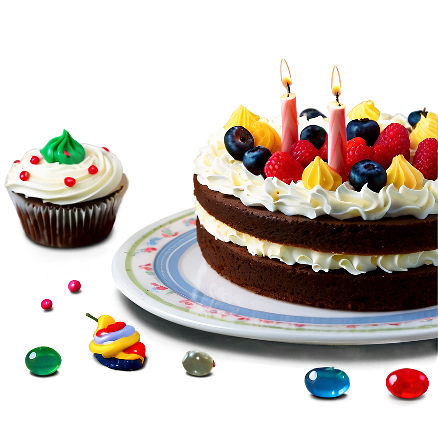 Happy Birthday Slice of Cake PNG kty PNG with transparent background