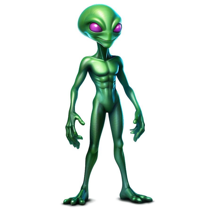 Happy Cartoon Alien Png Dhh53