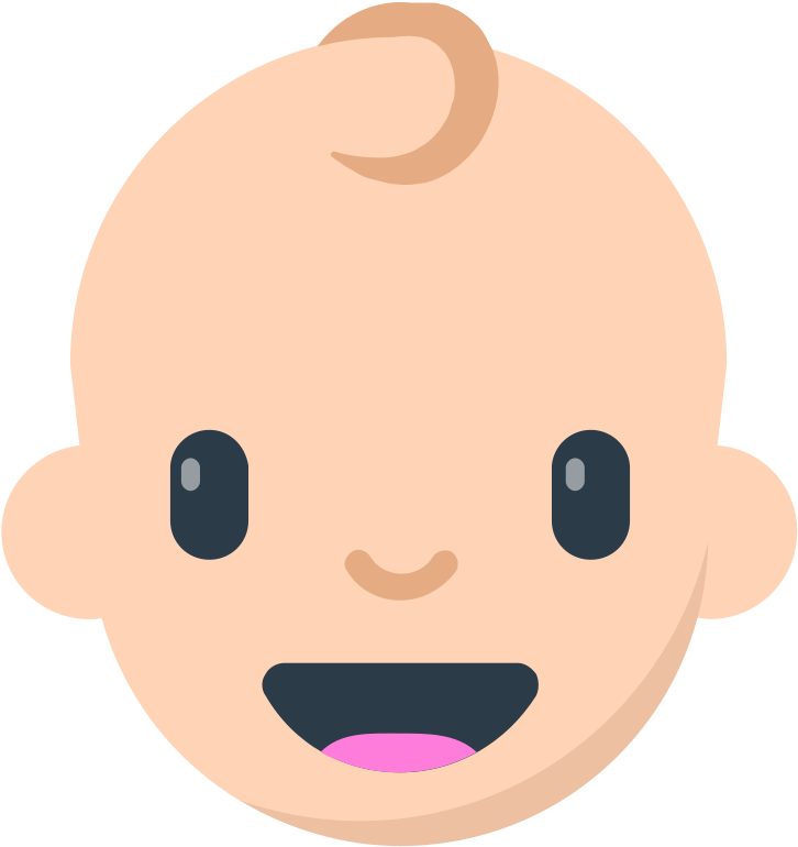 Happy Cartoon Baby Emoji