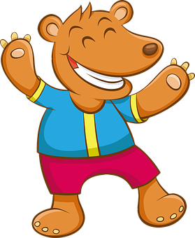 Happy Cartoon Bear