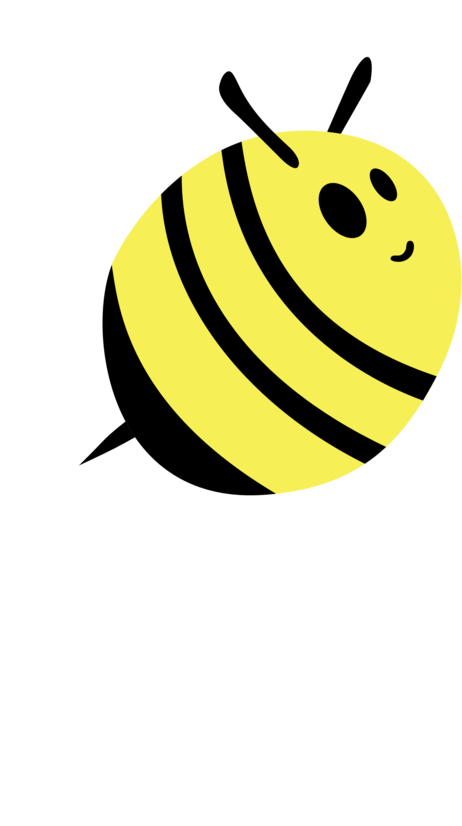 Happy Cartoon Bee Clipart