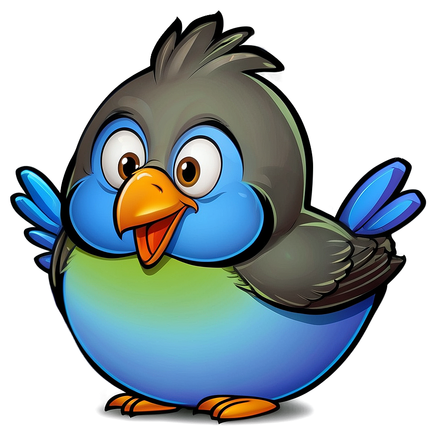 Happy Cartoon Bird PNG cse PNG image with a transparent background, free high-resolution download