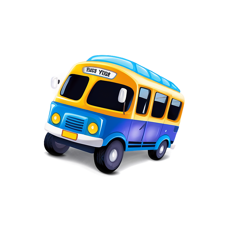 Happy Cartoon Bus Clipart Png 06272024