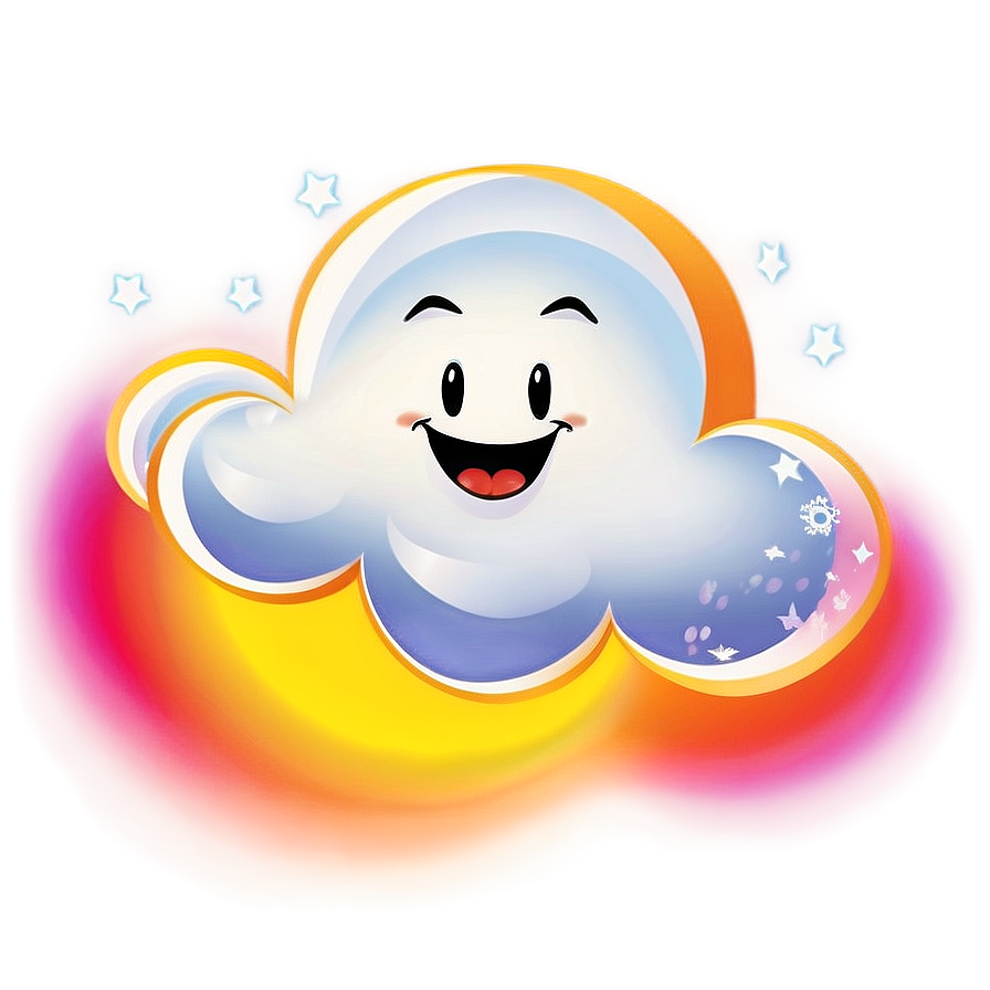Happy Cartoon Cloud PNG 05252024 PNG image with a transparent background, free high-resolution download