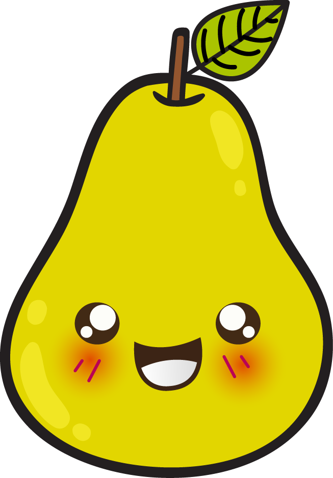 Cute Pear Clipart, HD Png Download PNG with transparent background