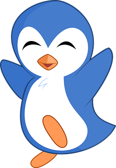 Happy Cartoon Penguin