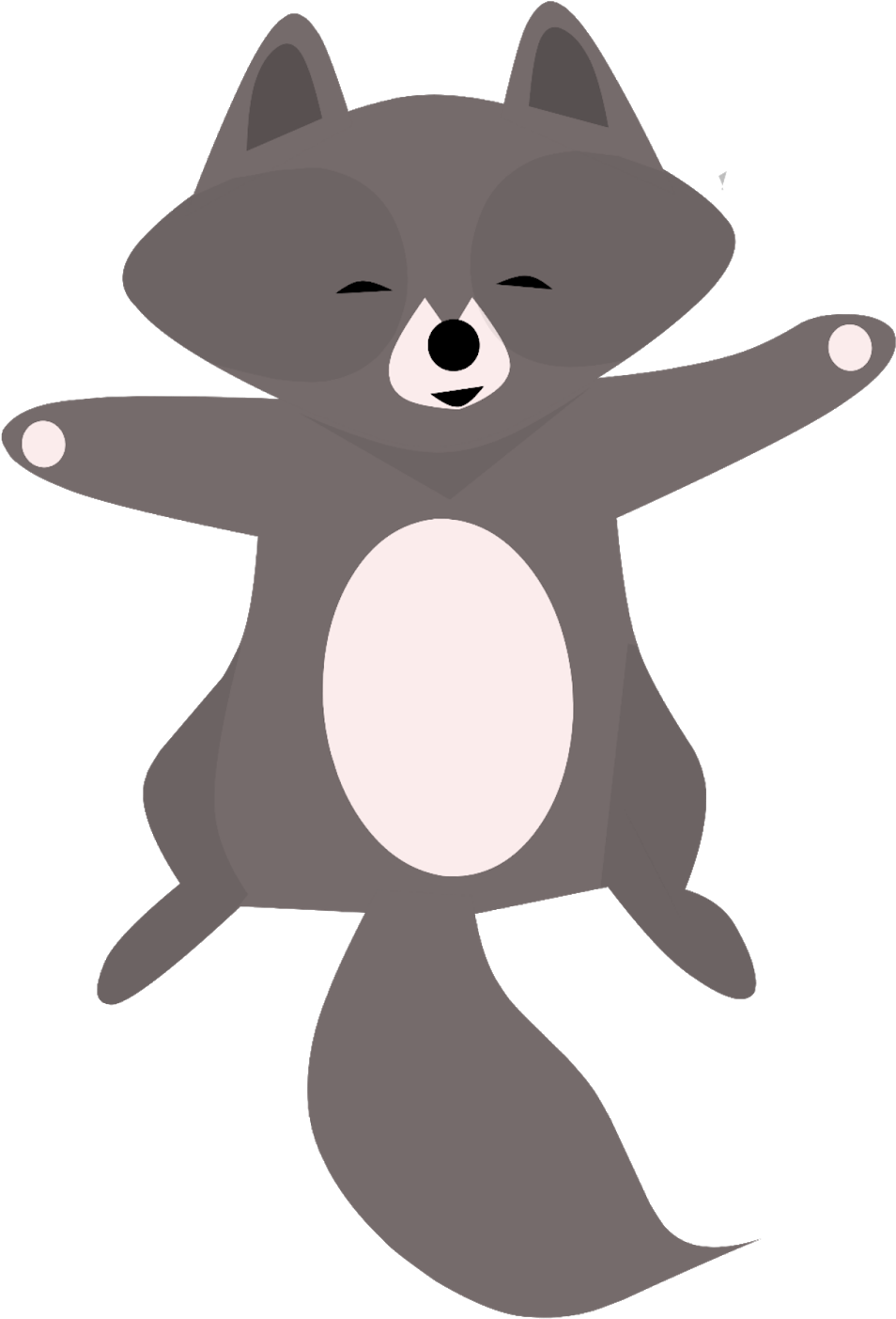 Illustrations Of Cute Raccoon Smiling, HD Png Download PNG with transparent background