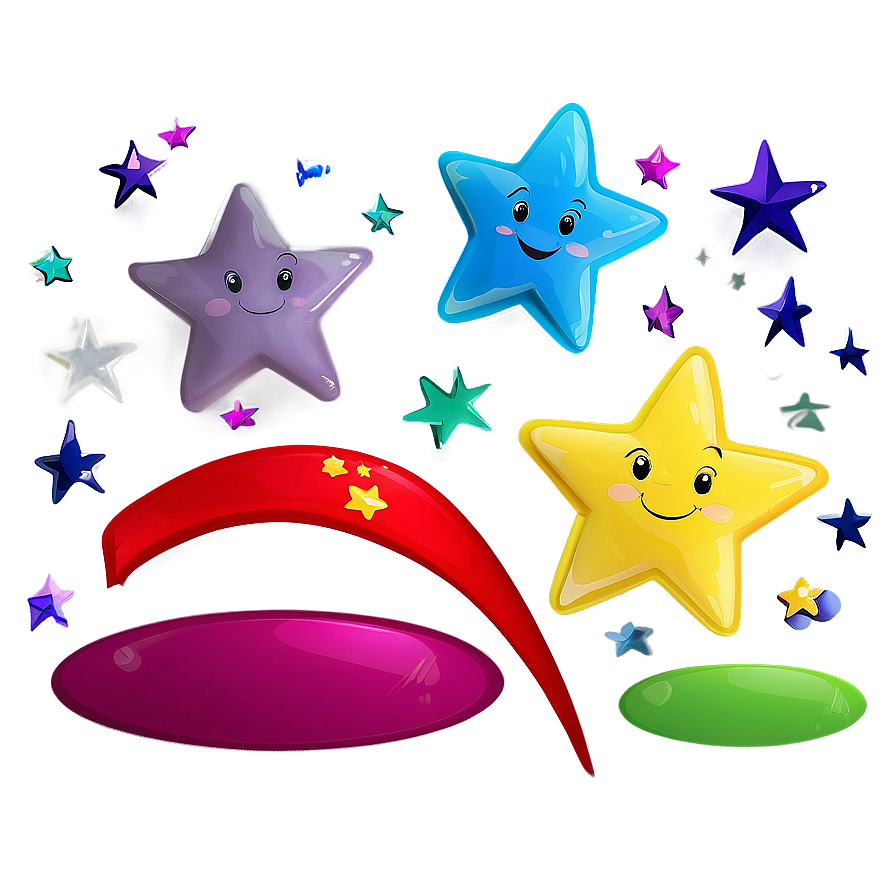 Happy Cartoon Stars Png 25