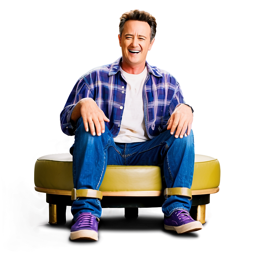 Happy Chandler Bing Laughing Png 06242024