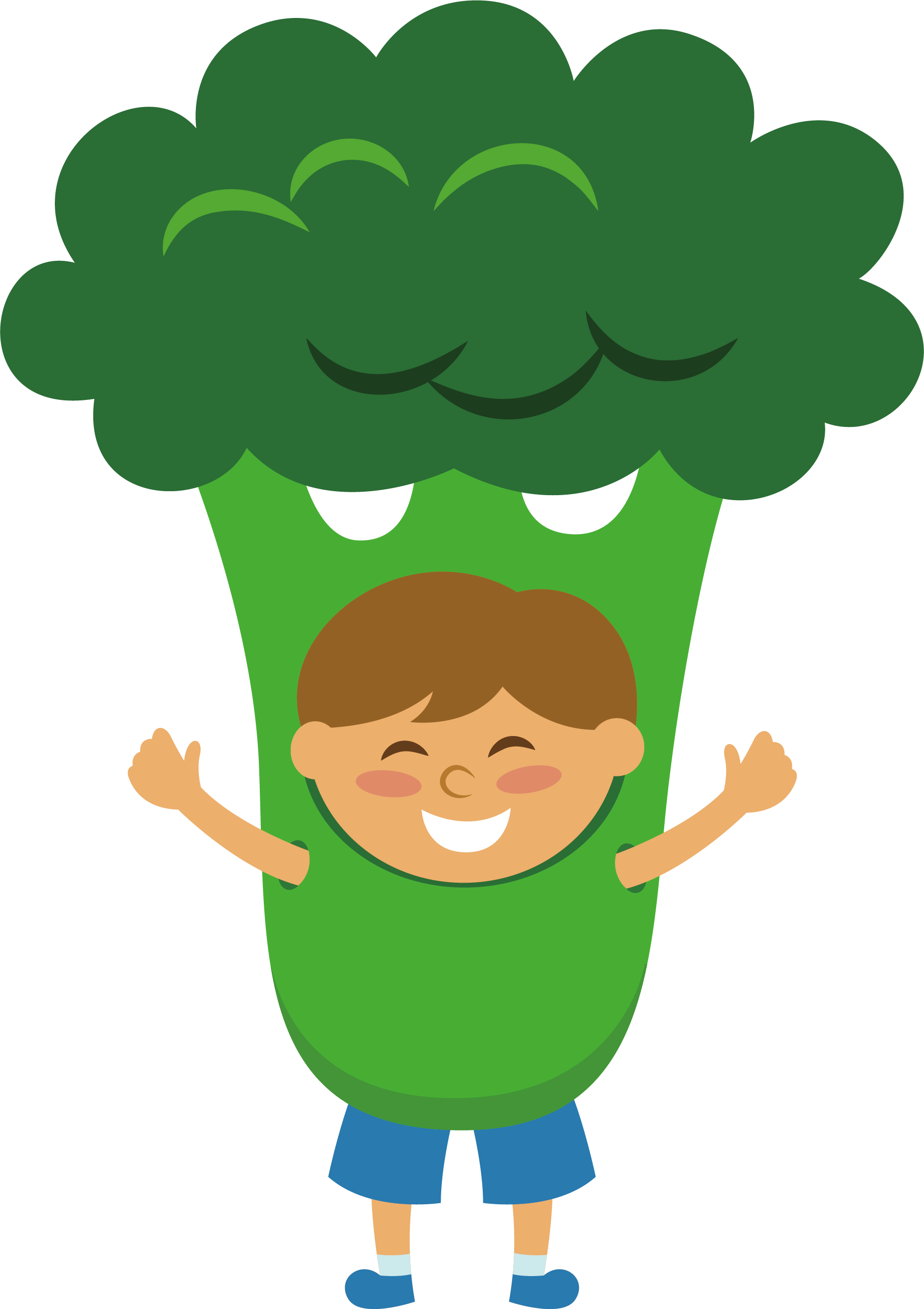 Happy Child Broccoli Costume