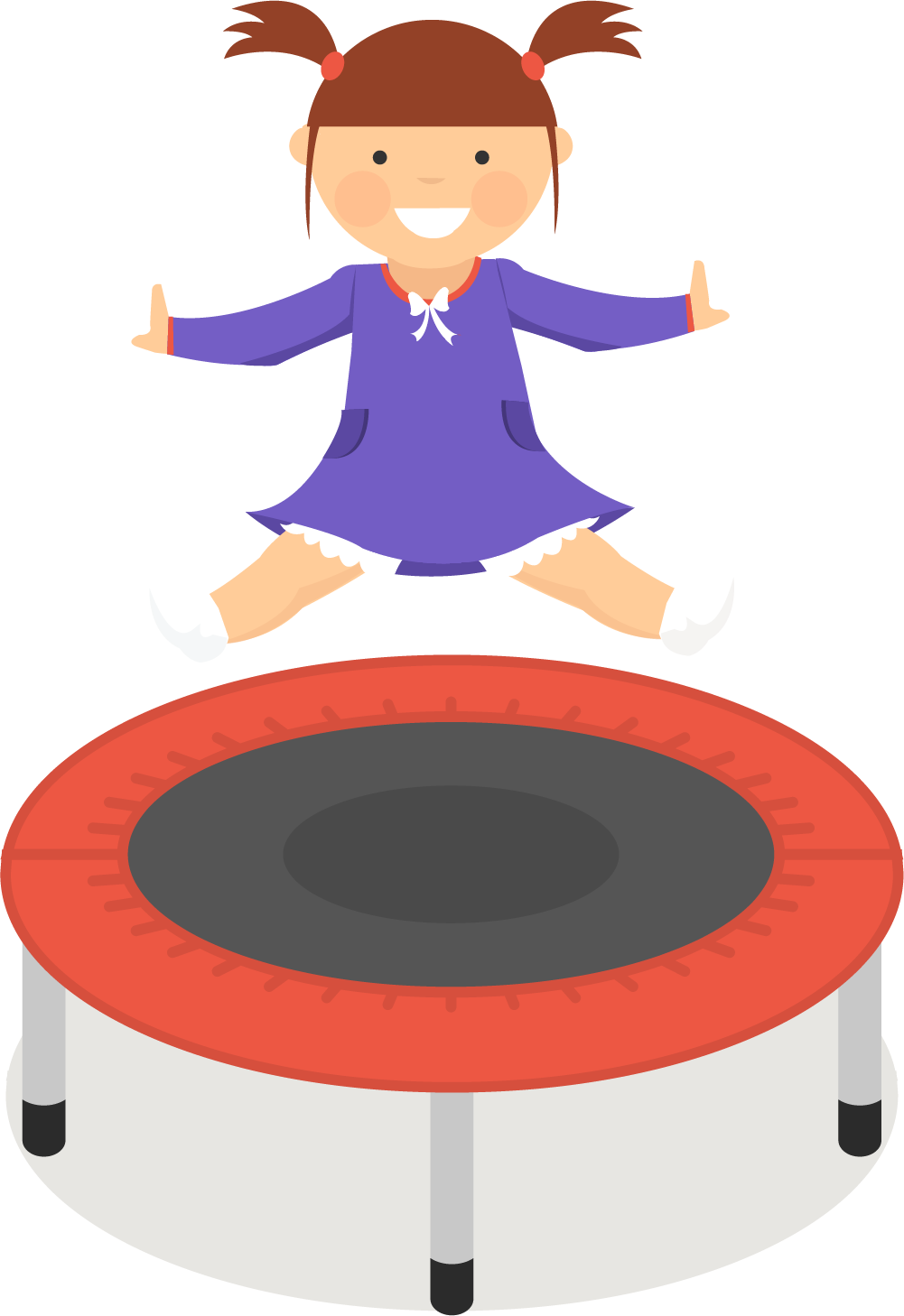 Trampoline Clipart Trampoline Girl - Kids Jumping Trampoline Clipart, HD Png Download PNG image with a transparent background, free high-resolution download