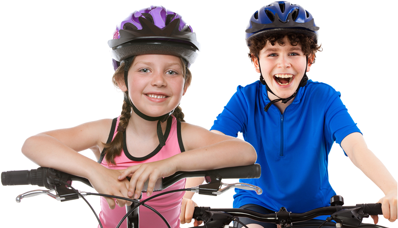 Bicycle-clothing - Helmets On Kids, HD Png Download PNG with transparent background