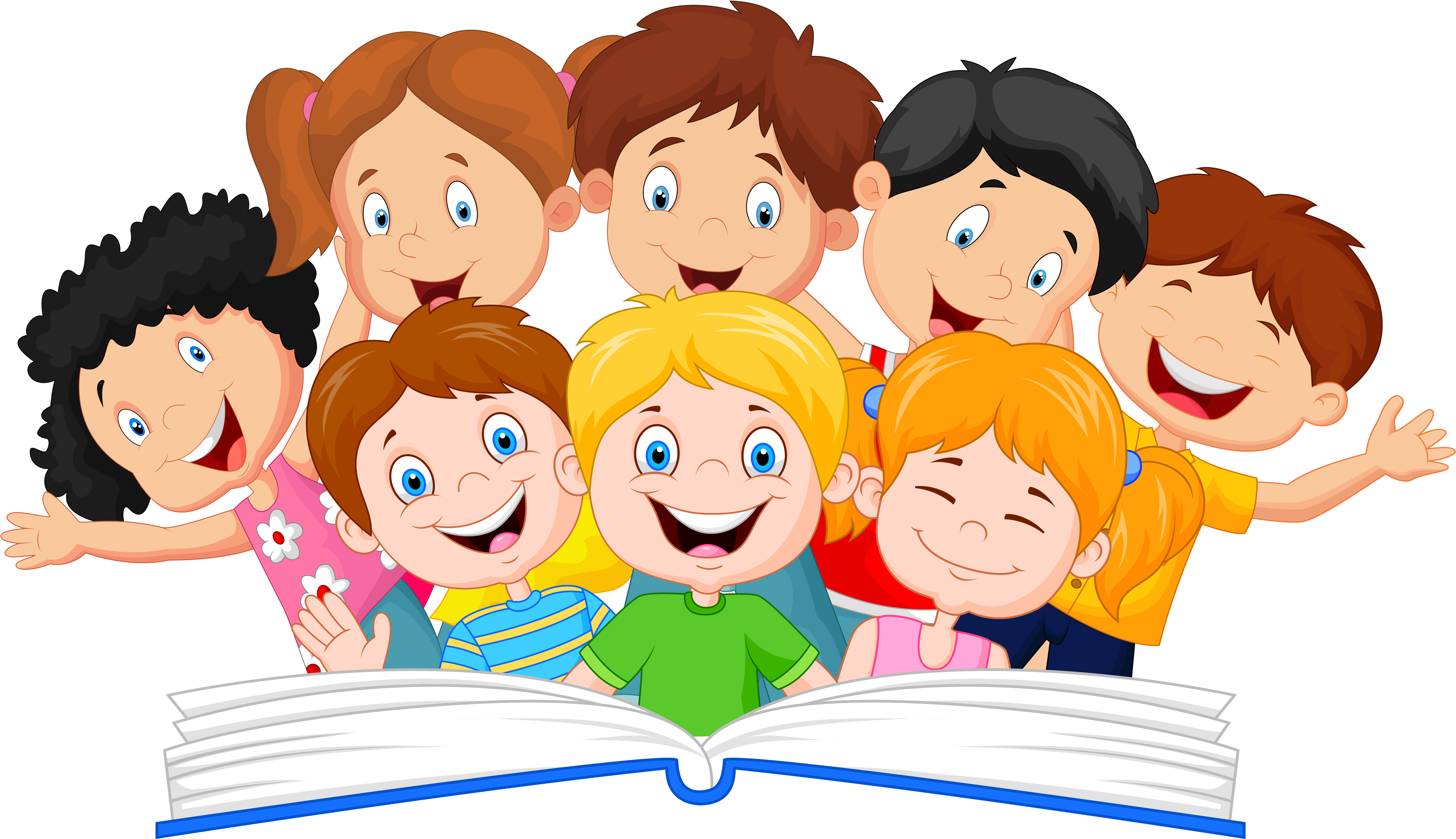 Kids Reading Clipart - Children Clipart Png, Transparent Png PNG with transparent background
