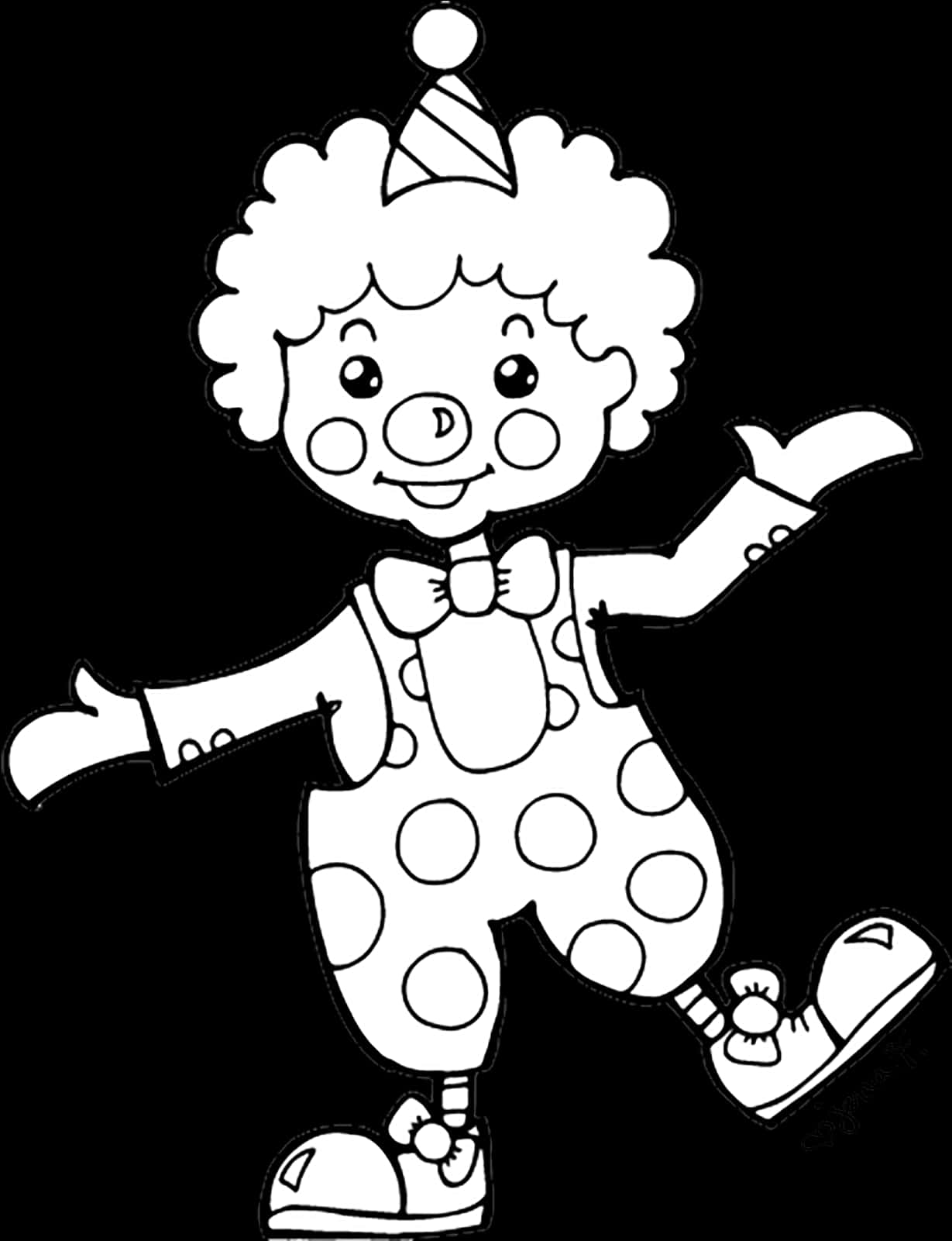 Happy Drawing At Getdrawings - Clown Images Black And White, HD Png Download PNG image with a transparent background, free high-resolution download