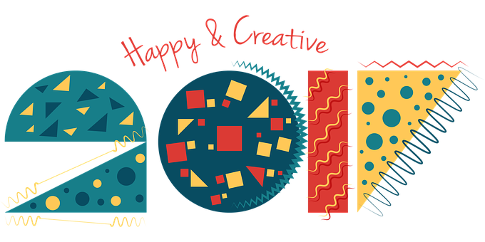 Happy Creative Abstract Artwork PNG with transparent background