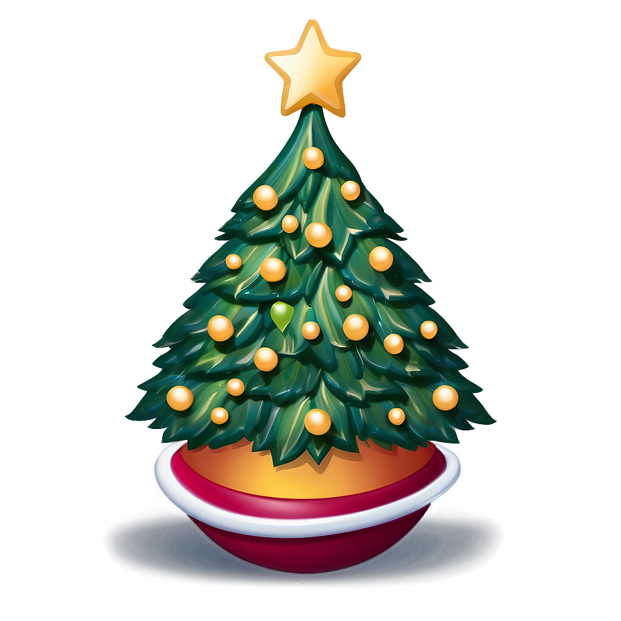 Happy Cute Christmas Tree Png Lag