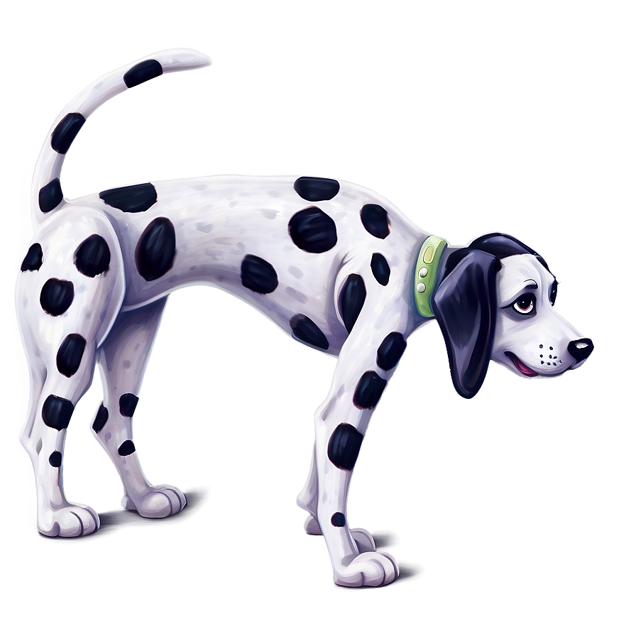 Happy Dalmatian Tail Wagging Png Qyq40