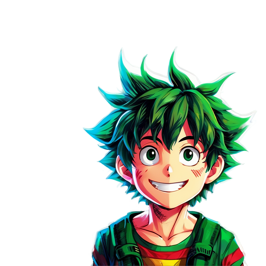 Happy Deku PNG dcg PNG with transparent background