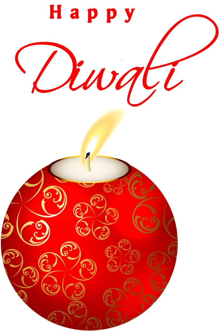 Happy Diwali Greetingwith Decorative Diya PNG with transparent background