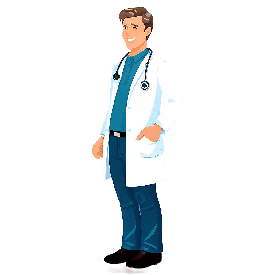 Happy Doctor Cartoon Character Png Rnk98