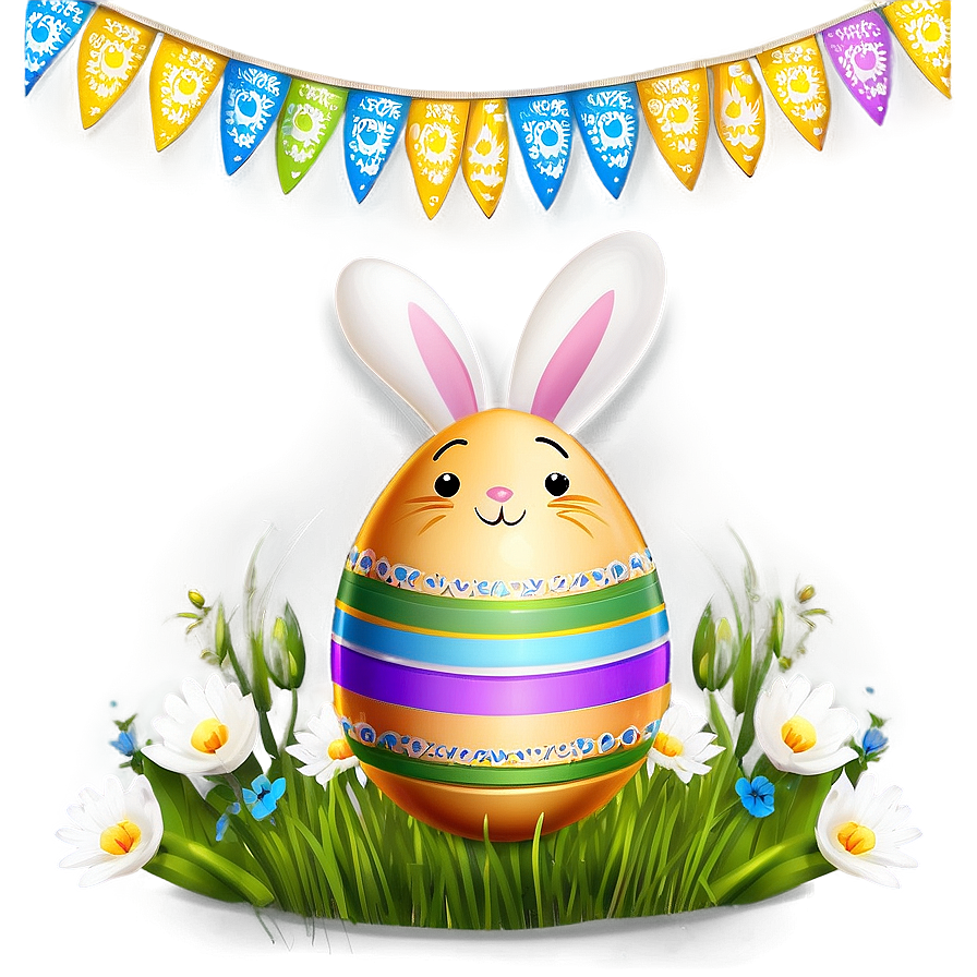 Happy Easter Banner Clipart Png 71