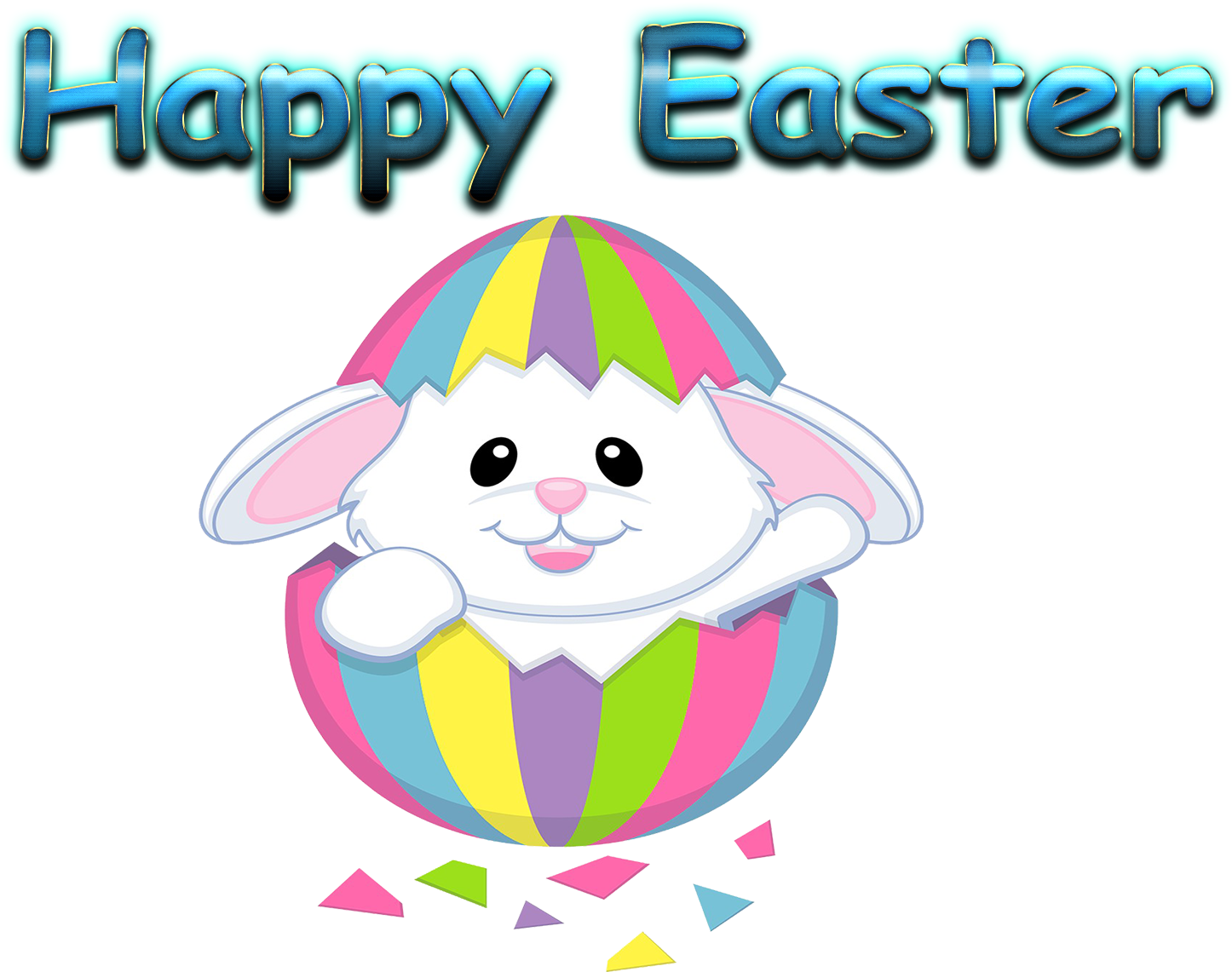 Happy Easter 2019 Facebook - Easter Bunny No Background, HD Png Download PNG with transparent background