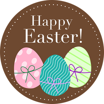 Happy Easter Celebration Graphic PNG with transparent background