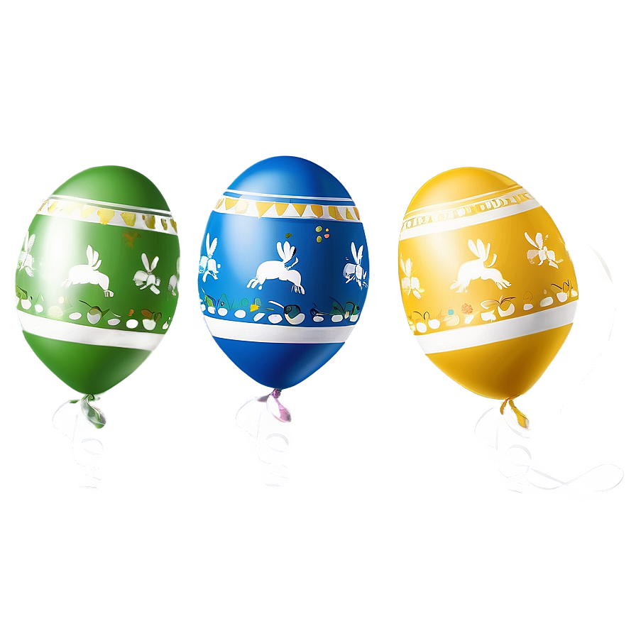 Happy Easter Egg Balloons Png Ddd7