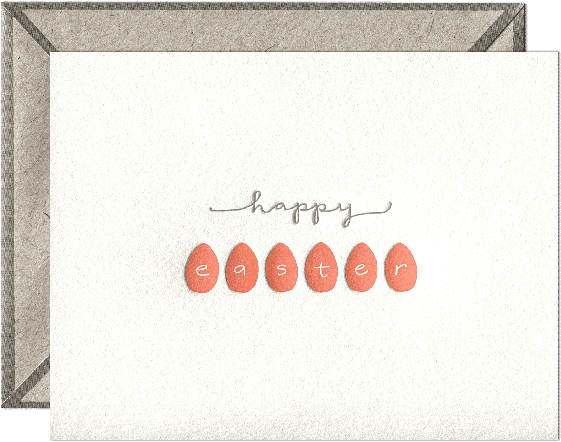 Happy Easter Letterpress Greeting Card - Birthday Wishes Envelope, HD Png Download PNG with transparent background